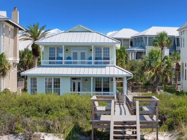 Oceanfront Old Florida Vacation Home Five Bedroom